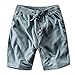 Produktbild Herren Cargo Hose Shorts Sommer Freizeit Bermuda Kurze Hose Chino Training Jogging Hose Mit Kordel Regular Fit Ultraleichte Komfortable Schnell Trocknend WQIANGHZI