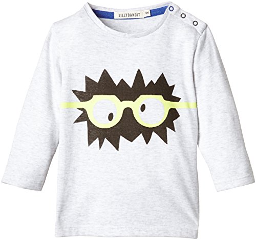 Billy Bandit Baby-Boys V05007 Long Sleeve Polo T-Shirt, Grey (Gris Clair Chine), 9-12 Months (Manufacturer Size:12 Months)