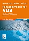 Image de Handkommentar zur VOB: VOB Teile A und B, SektVo,Rechtsschutz im Vergabeverfahren