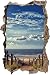 Produktbild Weg zum Strand am Meer Wanddurchbruch im 3D-Look, Wand- oder Türaufkleber Format: 62x42cm, Wandsticker, Wandtattoo, Wanddekoration