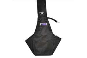 CYBERNOVA Small Pet Dog Cat Sling Carrier for 3-15lbs, with Pocket,Hand-Free Pet Bag Dog Cat Puppy Carry Bag for Travel and Walking Outdoor (Black2)