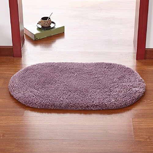 WAWZJ Bath Mat Vestibule, Toilet, Skid Mat, Bathroom Mat,60*90Cm,Gray Purple