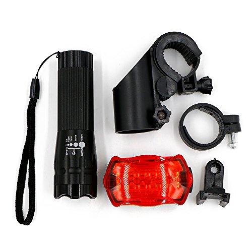 LED Fahrradbeleuchtung set, Bukm LED Fahrradlampe Fahrradlicht Sport Frontlicht und Rücklicht für Radfahren, Camping und täglichen Gebrauch, Wasserdicht - 6