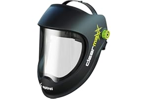 JCHOPE Optrel Clearmaxx - Casco da smerigliatura, molto leggero con lente XXL, comodo archetto, alto comfort