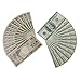 Produktbild SimpleLife Kid Spielzeug US Dollar Japanischen Yen Muster Hand Fan Geld Bill Entfaltet Fans Decor 19x28 cm / 7,48"x 11,02"