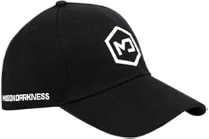 Mission Darkness Czapka zaciemniająca EMF - Antyradiacyjna czapka typu snapback chroni przed EMF emi RF 5G bezprzewodowe znaki - uniwersalny rozmiar dla dorosłych (regulowany), Czarny (Black),