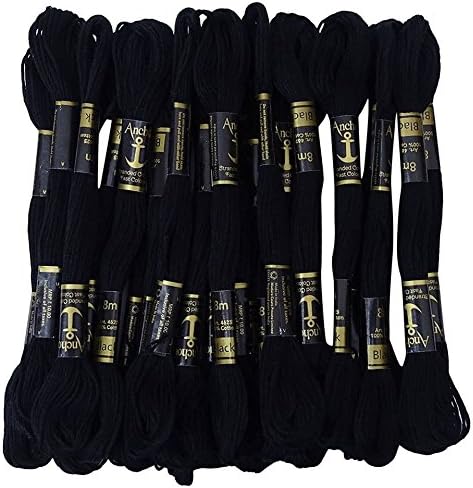 25 Pcs Cotton Thread Skein Needlepoint Cross Stitch Embroidery Sewing