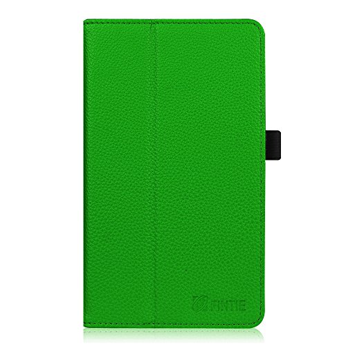 Fintie Odys Vito 7 Hülle Case – Slim Fit Folio Kunstleder Schutzhülle Cover Tasche mit Ständerfunktion und Stylus-Halterung für Odys Vito 17,8 cm (7 Zoll) Tablet-PC, Grün - 7