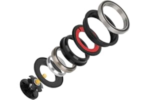 Archuu Bicycle Bearing Headset, Heavy Duty Headset Top Bearings Threadless Stem Tapered Sealed Bearing Nuts for Mountain MTB Bike Road Bicycle