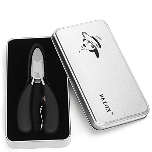 BEZOX – Präzision Fußnagel knipser Nagelzange Für Dicke Und Eingewachsene Fußnägel und Fingernägel W / Metal Box - 6