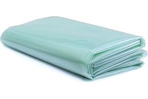 INFRAROT-HEIZTECHNOLOGIE Greenhouse Polythene Sheet - Polytunnel Clear Cover, Heavy duty, UV-4 Stabilised Polythene tunnel sheeting - Professional grade (200 Micron, 800gauge thickness, Various Sizes) (8m x 6m)