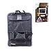 SHiZAK Car Back Seat Pocket Auto Seatback Storage Bag Hanging Pouch Travel Holder with Screen Tablet Pad Pocket(Black)