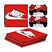 Produktbild Funky Planet PS4 Pro PlayStation4 Pro Designfolie Sticker Skin Set für Konsole + 2 Controller by (PS4 Pro Red N)