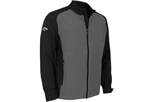CALLAWAY APPAREL Callaway Golf Mens Full Zip Windproofing Water Resistant Color Block Jacket