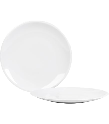 Set De 4 Assiettes à Fondue/party La Porcellana – Diamètre 26 Cm, Porcelaine Blanche – Lavable Lave-vaisselle Et Micro-ondes - 10