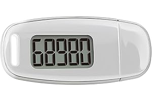 POFET Podómetro Podómetro Deportivo Recargable USB portátil Seguimiento de Pasos en Tiempo Real para Personas Mayores/Fitness Hombres/Mujeres/Ancianos