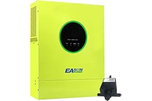 POWLAND 5600w Hybrid Wechselrichter, Off-Grid-Wechselrichter, Betrieb ohne Batterie, Unterstützung parallel, 48V DC zu 230V AC, PV-Eingang 6000W 120V-450V, mit WiFi Modul, für AGM Gel Lithium-Batterie