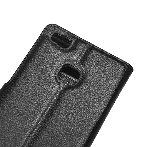 HTC U Play Hülle, IVSO Hohe Qualität Advanced Shock Absorption Technology Case Folio Tasche Cover für HTC U Play Smartphone (Für HTC U Play, Schwarz) - 6