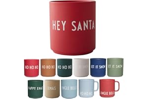 ‎DESIGN LETTERS Design Letters Lieblingsbecher SANTA | Weihnachtstassen Ideal für Weihnachtsdeko, Weihnachtsgeschenke für Frauen & Männer, Tischdeko Weihnachten | Porzellan Weihnachtstasse | Kaffeetassen 250 Ml