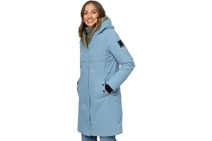 Navahoo Damska kurtka zimowa, designerska, długa, z wysokim kołnierzem, B970