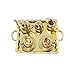 Produktbild Gazechimp 10 Pcs 1:12 Puppenhaus Metall Kaffeeservice Teeset (1*Teekiste, 1*Teekanne, 2*Tassen, 2*Gerichte, 2*Teflaschen, 2*Teekannendeckel ) - Gold