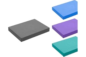 Fitness Mad Pilates Head Block, 25mm x 150mm x 205mm, Eco Friendly Yoga Block, High Density EVA Non Slip Block for Pilates, Yoga and Home Workouts