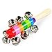 Kingtoys® 10-Bell Jingle Colorful Wooden Shaker Stick Musical Instrument Toy Ring Rattle Toy Education Toy For Baby Infant