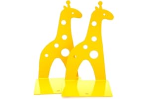 Rbenxia, 1 Paar mit Motiv Giraff nonskid bookends Bücherregal mit Organizer, Geschenk für Kinder Kinder Studenten-Schreibtisch