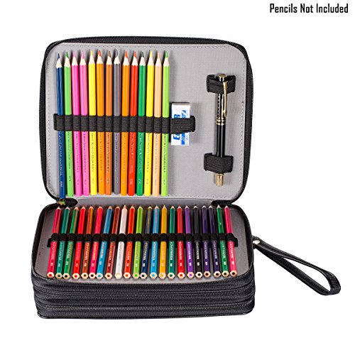 UTRO 127 ranuras PU Cuero portal pices capacidad grande Caja de l piz de Estudiantes bolso de la pluma Organizador bolsa de caso estacionario lapiz de color l piz bolsa de arte dibujo para Oficina Escuela Viaje Sin L pices Negro UTRO 127 ranuras PU Cuero portal pices capacidad grande Caja de l piz de Estudiantes bolso de la pluma Organizador bolsa de caso estacionario lapiz de color l piz bolsa de arte dibujo para Oficina Escuela Viaje Sin L pices Negro