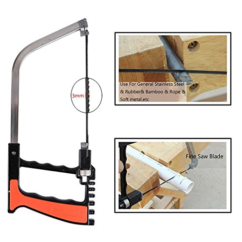 LIVEHITOP Angle-izer Vorlage Werkzeug + Magie Universal Handsäge Set, Tragbar Multifunktionell Handsägen Bügelsägen Multi-Angle Lineal Angleizer für Holz, Metall, Kunststoff, Garten, Glas, Fliesen, Stein - 7