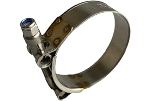 BOLTZA Fascette stringitubo in acciaio inox con bullone a T per macchinari industriali e clip di scarico (1, 52-60 mm)