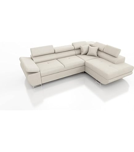 Divano Angolare Panama DOMO Collection - Grigio Scuro 254x186 Cm | Con Funzione Letto E Tessuto Resistente - Foto 3