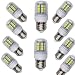 Produktbild JVJ 10er-Pack E27 27 5050SMD 220V LED Lampe Spotlicht Leuchtmittel Birne Kalt weiss weiß