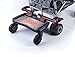 Lascal 2830 Buggy Board Mini with Universal Couplings Black