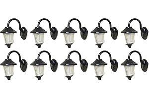 ZYWUOY 10 Pezzi Modellino Ferroviario Lampada da Parete Lampade da Parete A LED Lampioni 1-Lampada per H0 Case Building Set