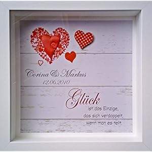 Individuelles Hochzeitsgeschenk, Geschenk Brautpaar, individuell, personalisierbar mit Namen und Hochzeitsdatum, Geldgeschenk Hochzeit, Ja, Glück ist das Einzige, das sich verdoppelt, wenn man es teilt, Seite an Seite, Herzen, Holz, Vintage, Einzigartig, Handmade, Handgemacht, Unikat
