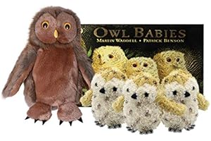 The Puppet Company Mummy and Baby Owl Storybook Set – Soft Jungle Animal Finger Puppets for Toddlers and Babies – Nursery Rhyme Toy for Storytelling, Roleplay, Learning, and Early Language Development