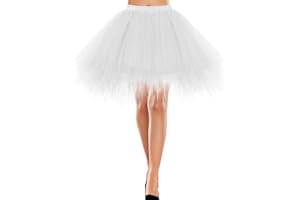 Bbonlinedress Jupe Tulle Ballet Tutu Danse Classique Courte Style Années 50s en Tulle Evasé