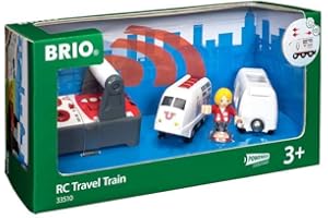 Brio World - 33510 - Train De Voyageur Radiocommandé - Train Ã‰lectrique - Fonction Son Et Lumière - Pour Circuit De Train En Bois - Jouet Mixte Ã€ Partir De 3 Ans