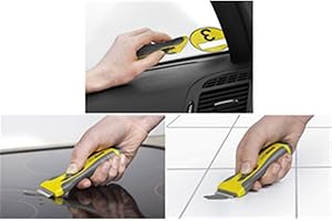 Easy Absorb Ersatzklingen 10 Stück für Ceranfeldschaber in Spenderbox, Edelstahl, Set Packung