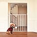 PawHut Pet Safety Gate Dog Cat Fence Child Baby Kids Protection Barrier Steel Adjustable (75H x 63-110W (cm))