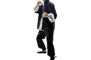 G-LIKE Herren Classic Kung Fu Kampfsportuniformen 3er-Set - Baumwolle - Schwarz