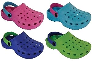 PALGRAVE Infant and Childs Girls/Boys surf Clogs Sizes Infant 4 - Childs 2 Beach Sandals, Garden Shoes, Shower Mules