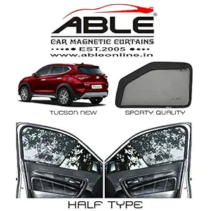 Able Sporty Half Car Magnetic Sun Shade Curtains for Hyundai Tucson New Set of 4
