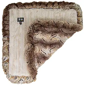 Bessie and Barnie Natural Beauty/ Simba Luxury Ultra Plush Faux Fur Pet, Dog, Cat, Puppy Super Soft Reversible Blanket (Multiple Sizes)