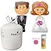 Produktbild Hochzeits-Set: freelium® go 410 Helium Jumbo Flasche + Airwalker Brautpaar Braut & Bräutigam + GRATIS Seifenblasen