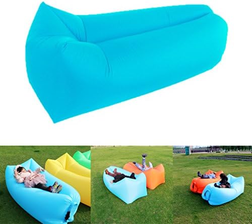 Fast Inflate Recliner for Beach / Outdoor Air Sleep Couch Portable Furniture / Waterproof / Nylon Fabric Bean Bag,for Summer Camping/Beach / Indoor Sleeping / Trampoline