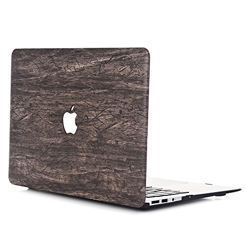MacBook Pro 15 Hülle, L2W Macbook Pro 15.4" Plastik Hartschale Schutzhülle case Holz Textur Muster für 15 Zoll MacBook Pro Retina mit Multi-Touch Bar Display Modell A1707 (USB-C) (2016 Okt. Release)[Retro Holzkorn-6]