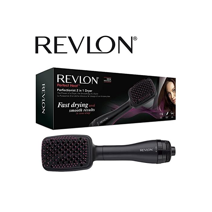 Revlon RVHA6475UK Perfectionist 2in1 Ionising Paddle Brush Hair Dryer