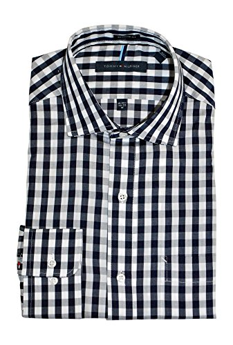 Tommy Hilfiger Mens Non Iron Regular Fit Spread Collar Dress